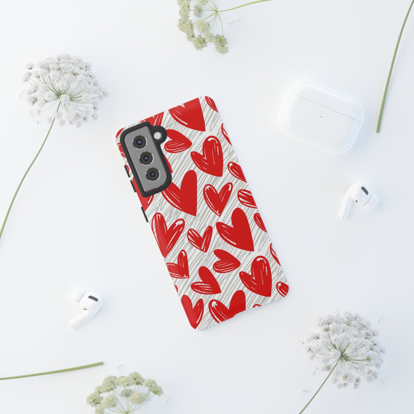 Samsung Galaxy Case: Whimsical Heart Doodle