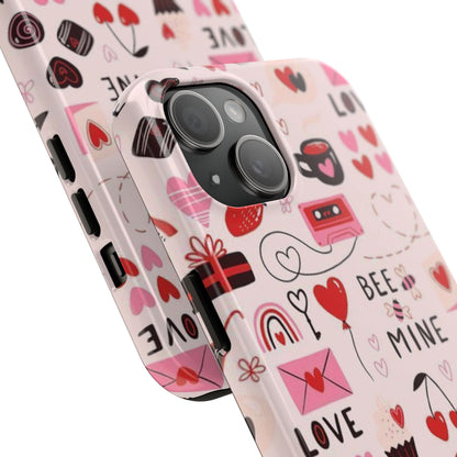 iPhone Case: Bee Mine Love Doodles