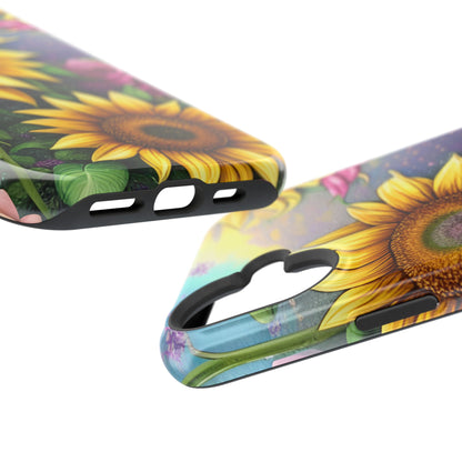 Whimsical Sunflower & Rose Garden - MagSafe iPhone Series Case