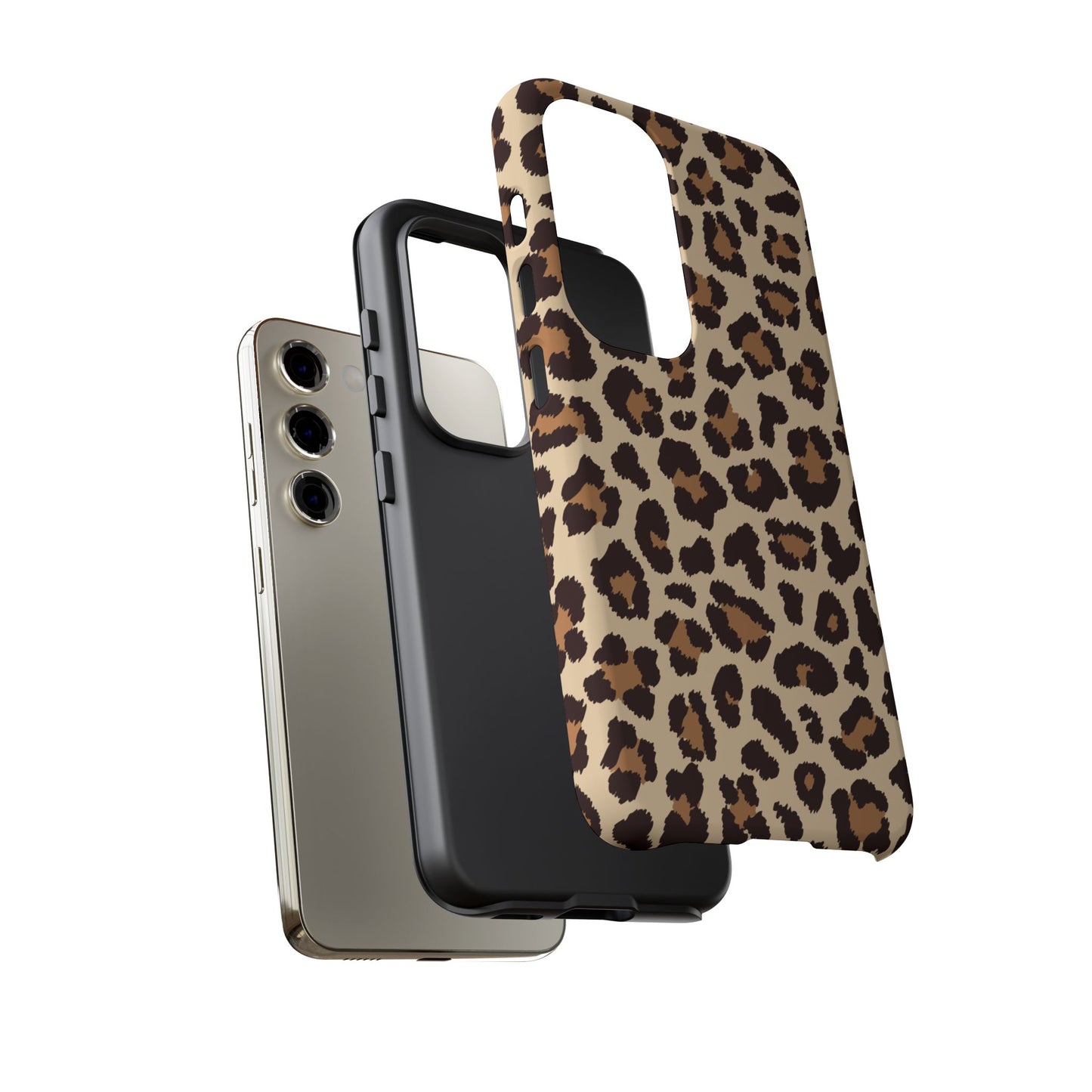 Wild Leopard Print Tough Samsung Galaxy Case – Bold Animal Pattern Design with Dual - Layer Protection - BOGO Cases