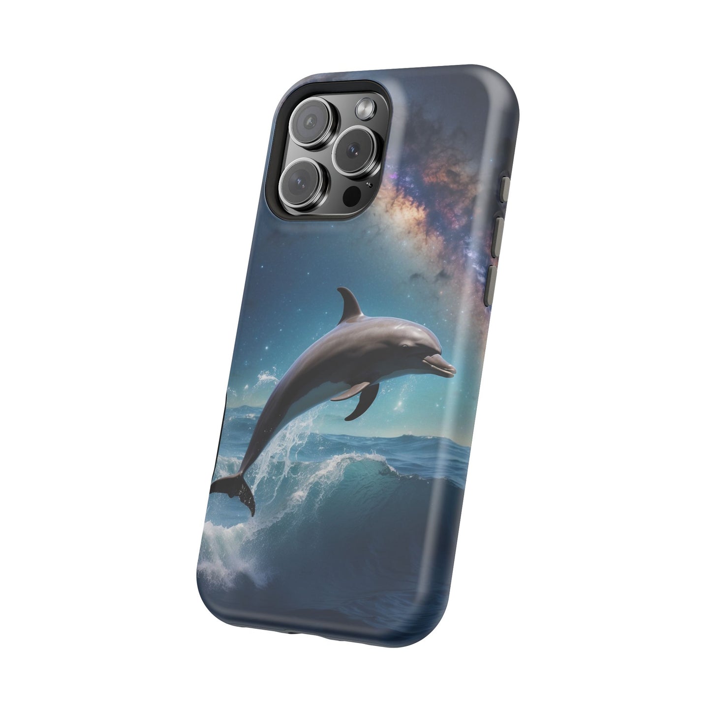 Dolphin Galaxy Splash - MagSafe-Compatible Case