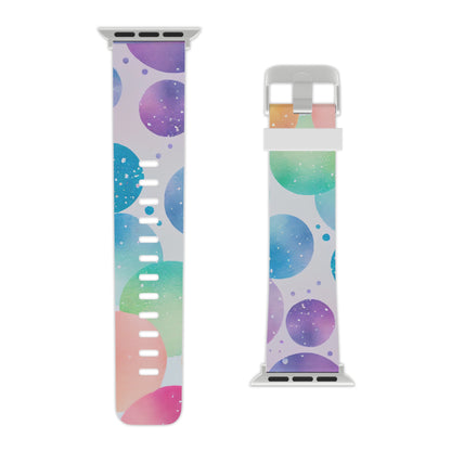 Pastel Galaxy Bubbles Apple Watch Band