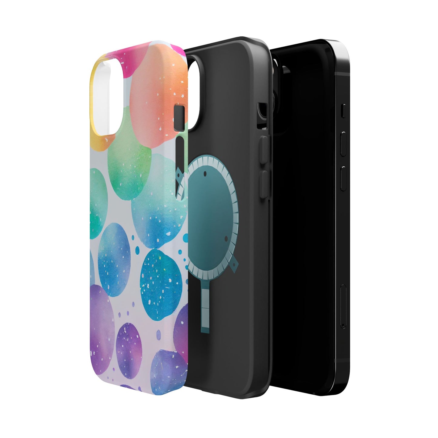 Pastel Galaxy Bubbles  MagSafe iPhone Case – Slim Design, Glossy Finish