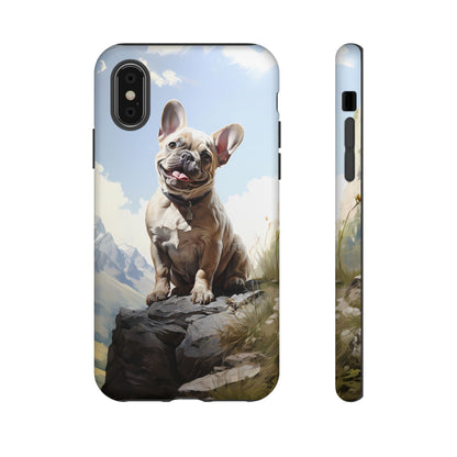 Frenchie iPhone Samsung Galaxy Phone Case! French Bull Dog Standing Proudly. Extremely Tough & Durable With Dual Layer Protection.