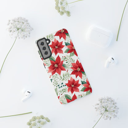 Festive Poinsettia Holiday Pattern – Samsung Galaxy Series Case