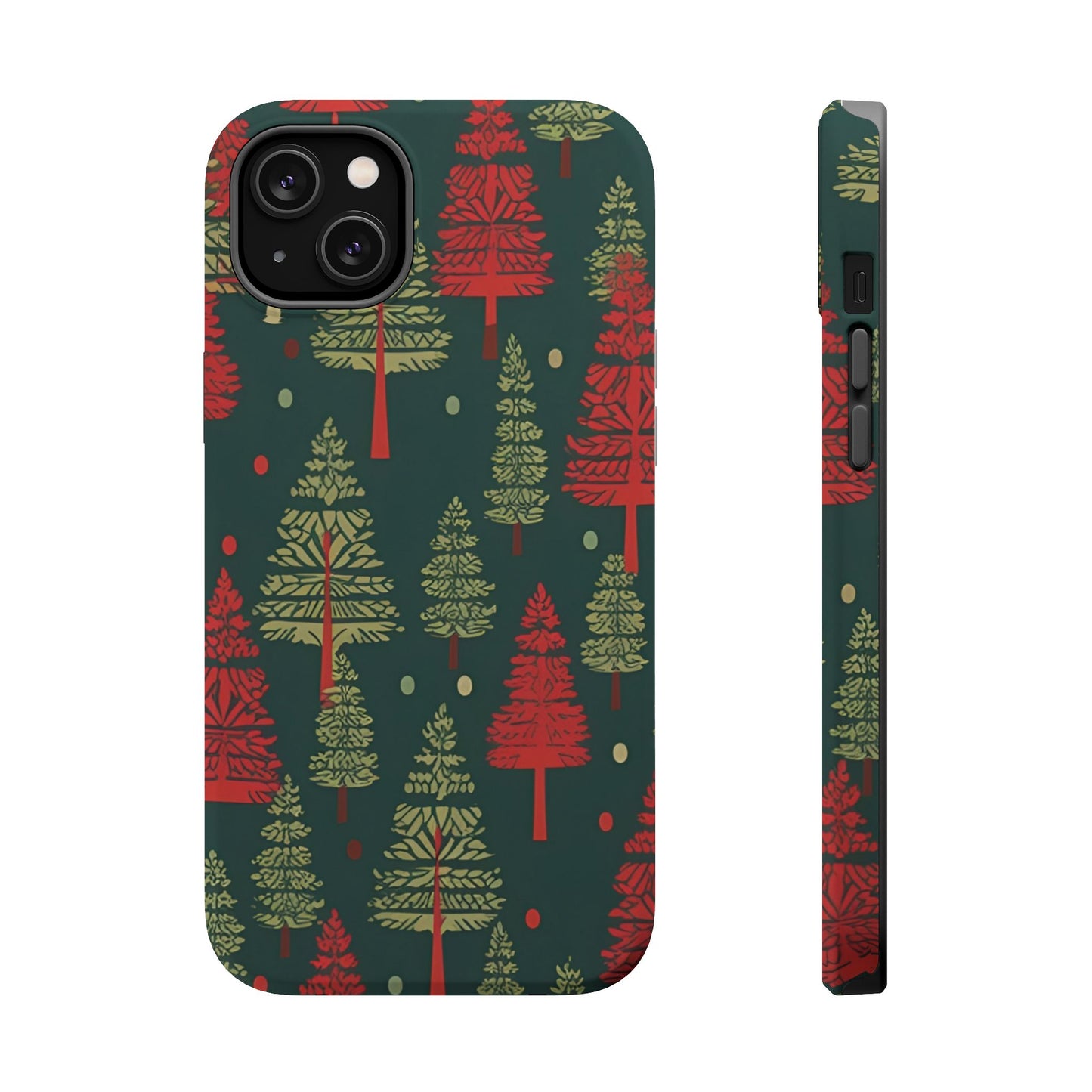 Retro Christmas Trees Pattern -  MagSafe iPhone Series Case