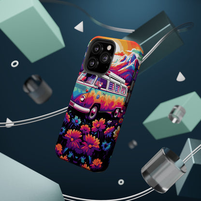 Groovy Floral Sunset Van – MagSafe iPhone Series Case