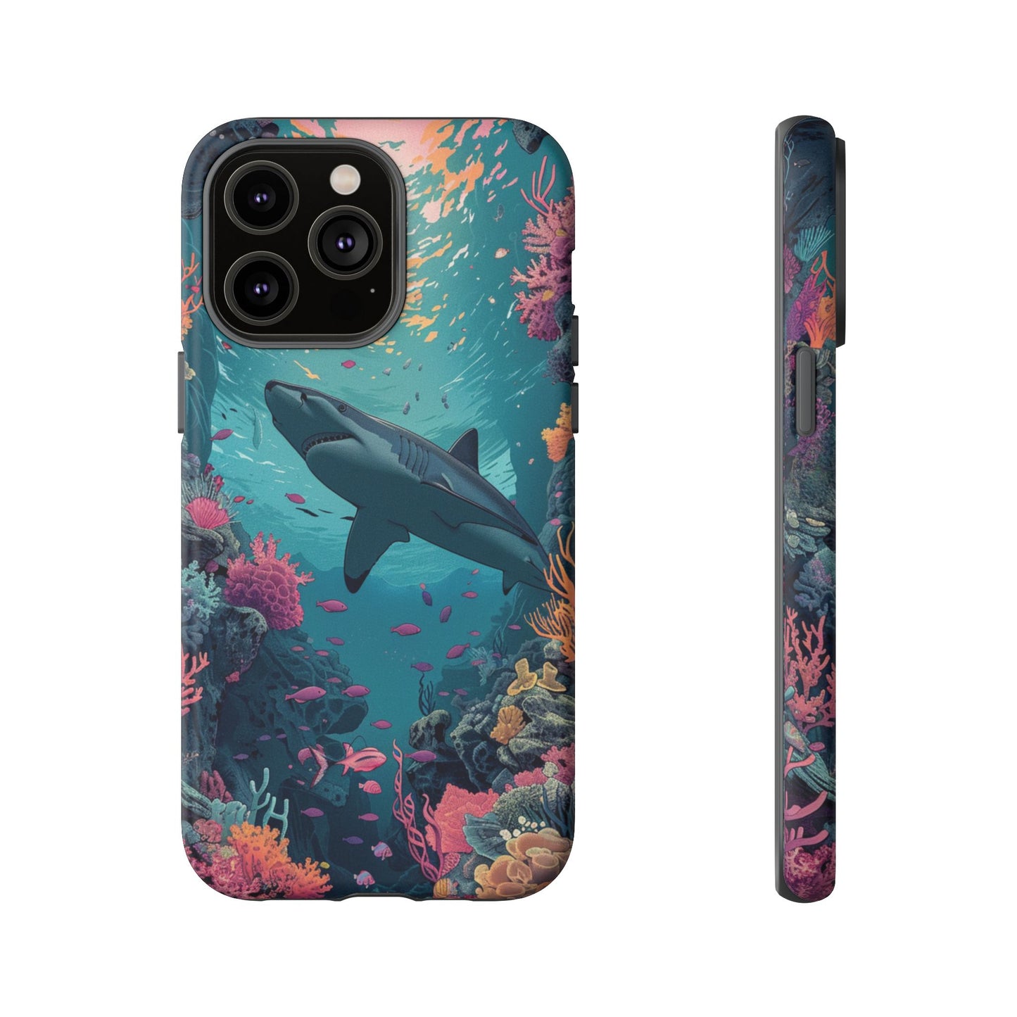 Ocean Shark Coral Reef iPhone Case