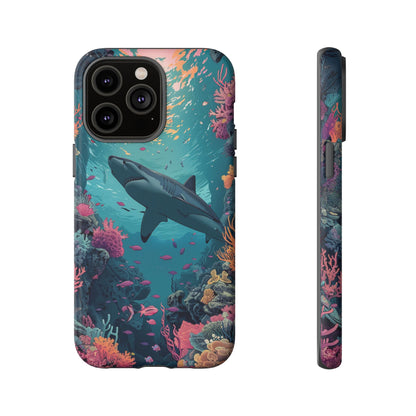 Ocean Shark Coral Reef iPhone Case