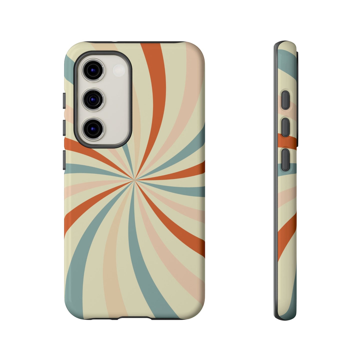 Retro Swirl Samsung Galaxy Case – Durable, Vintage-Inspired Design with Dual-Layer Protection
