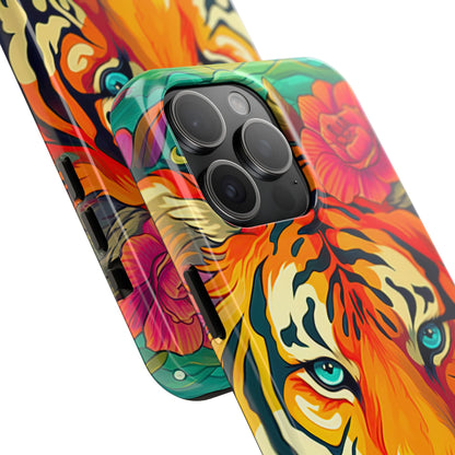 Fierce Rainbow Tiger Art - iPhone Series Case