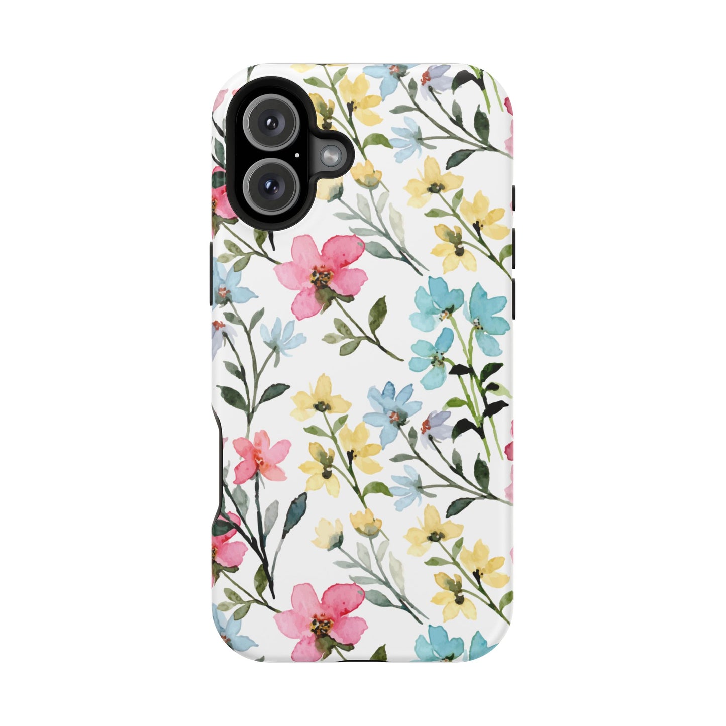 Watercolor Floral Bliss – MagSafe Case with Pastel Flower Design