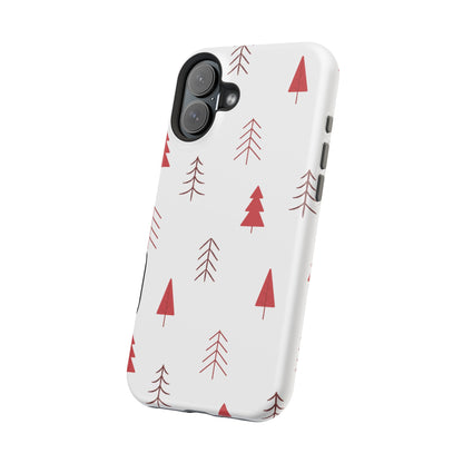 Scandi Red Pine Trees - MagSafe iPhone Series Case