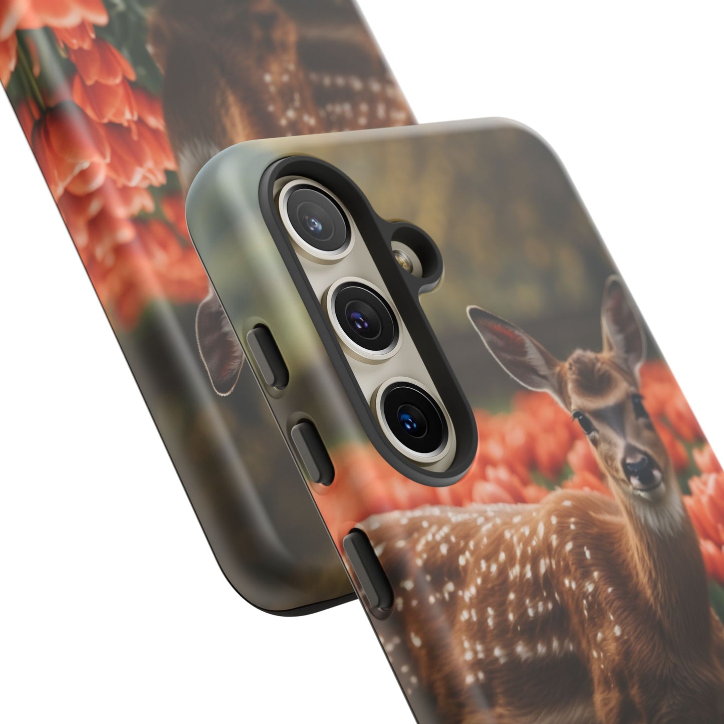 Fawn Among Tulips Samsung Galaxy Case