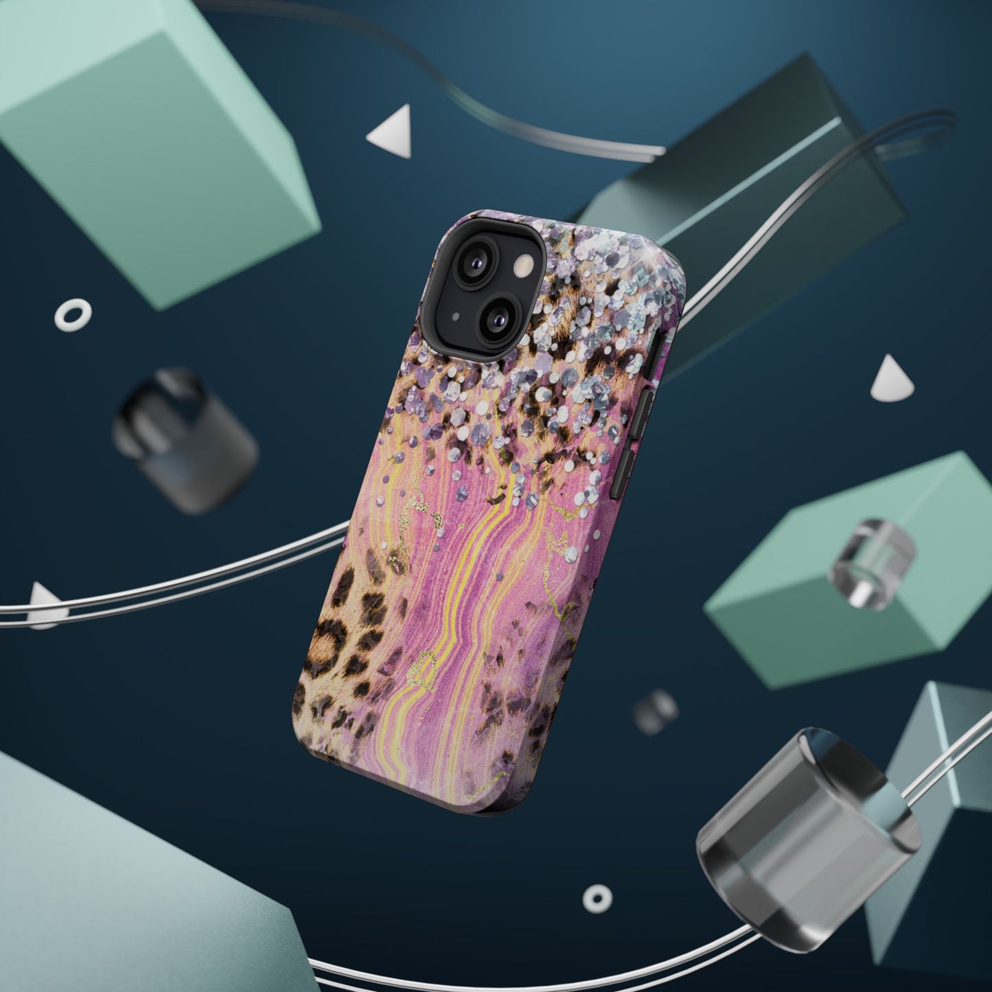 Glitter Glam Leopard – Magsafe iPhone Series Case