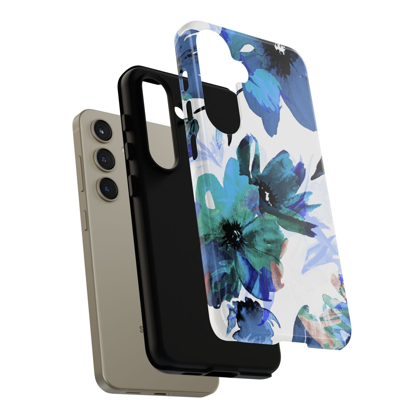 Samsung Galaxy Case – Serene Blue Blossom