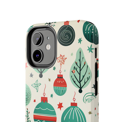 Vintage Christmas Ornaments Pattern – iPhone Series Case