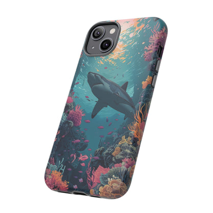 Ocean Shark Coral Reef iPhone Case