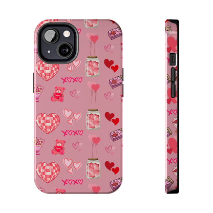 Pink Valentine Love Collage – iPhone Case