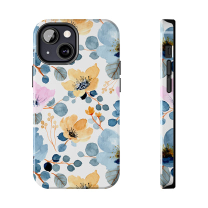 Spring Radiance – iPhone Series Case with Bright Watercolor Flowers