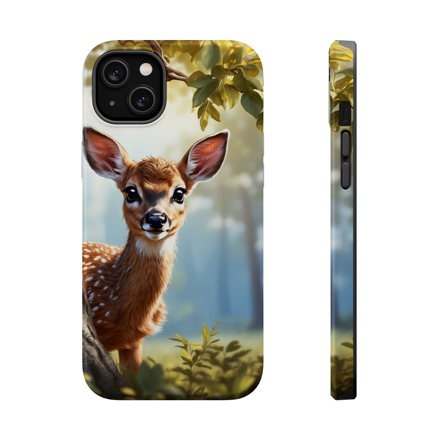 Whimsical Fawn in a Sunlit Forest MagSafe iPhone Case