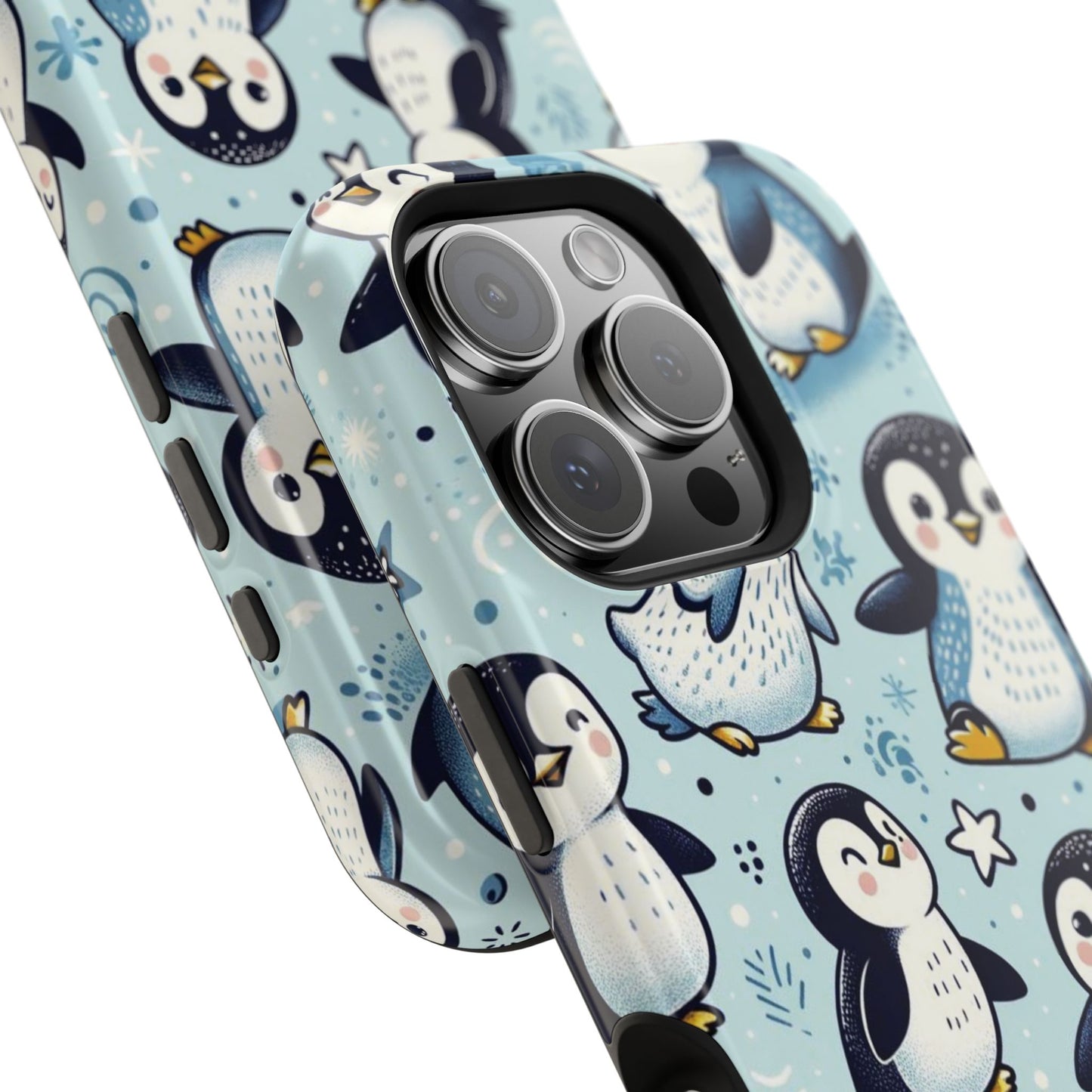 Cute Penguin Parade iPhone Case