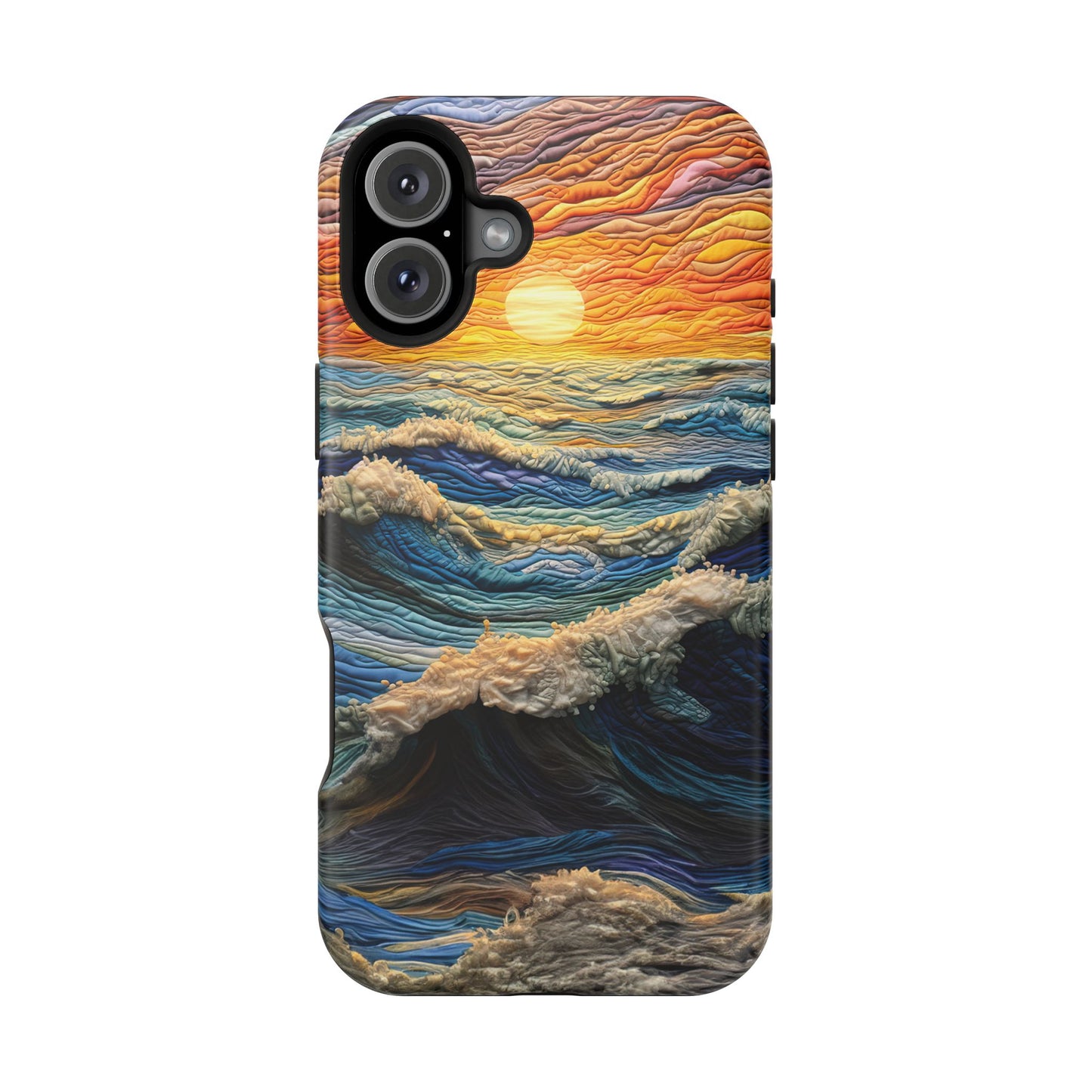 Ocean Sunset Tapestry Waves – MagSafe iPhone Series Case