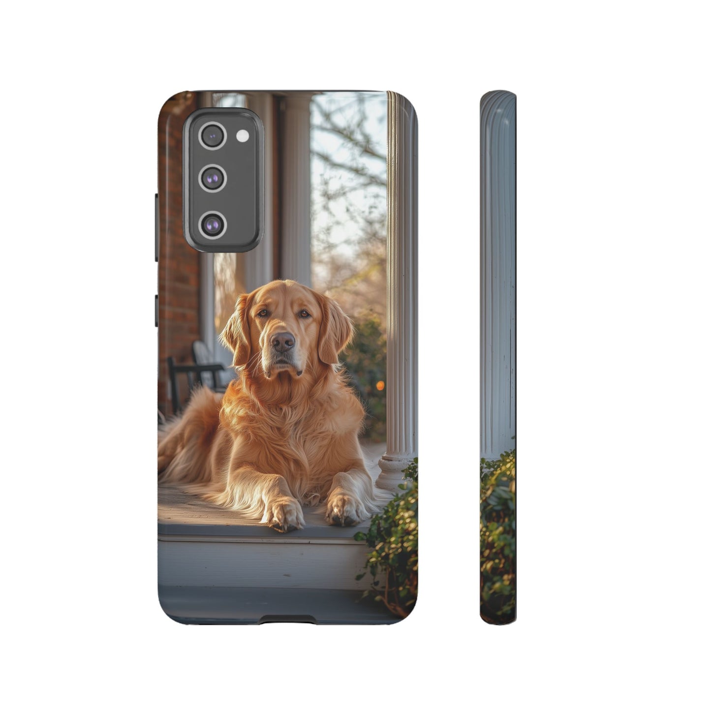 Golden Retriever on Porch - Samsung Galaxy Series Case