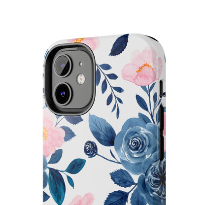 Pastel Garden Charm – iPhone Series Case with Watercolor Flowers