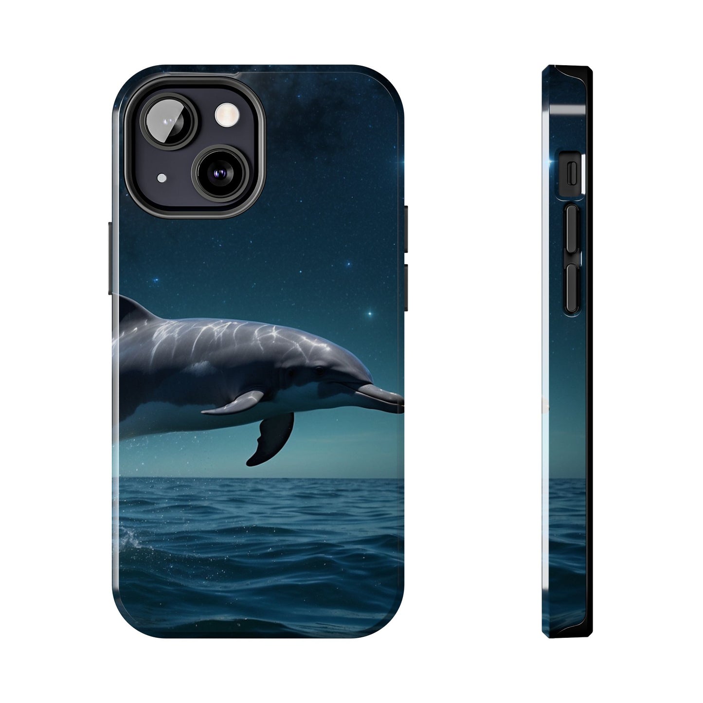 Midnight Ocean Dolphin - iPhone Case