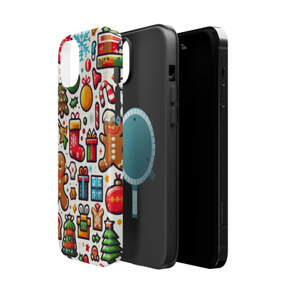 Festive Christmas Icons Pattern – MagSafe iPhone Series Case