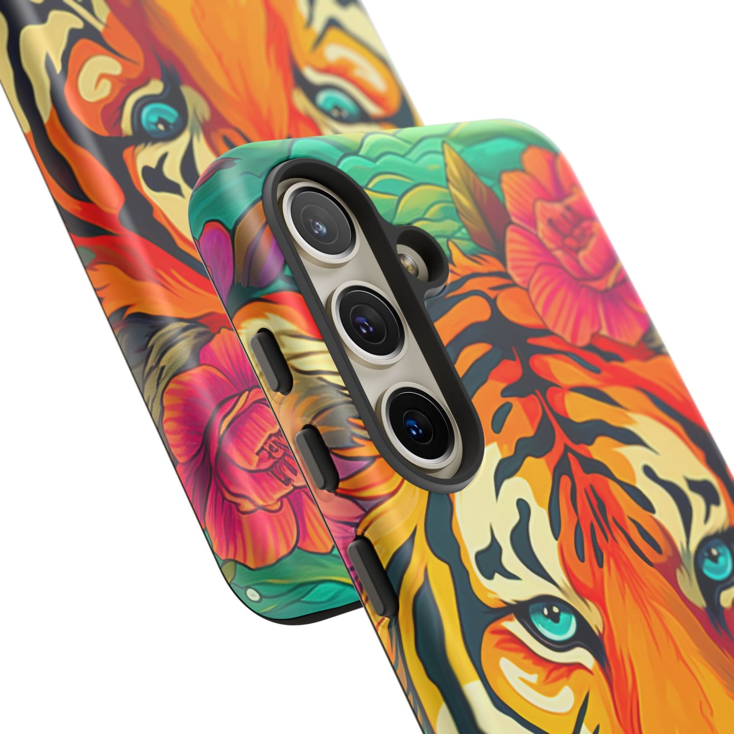 Fierce Rainbow Tiger Art - Samsung Galaxy Case