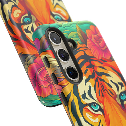 Fierce Rainbow Tiger Art - Samsung Galaxy Case