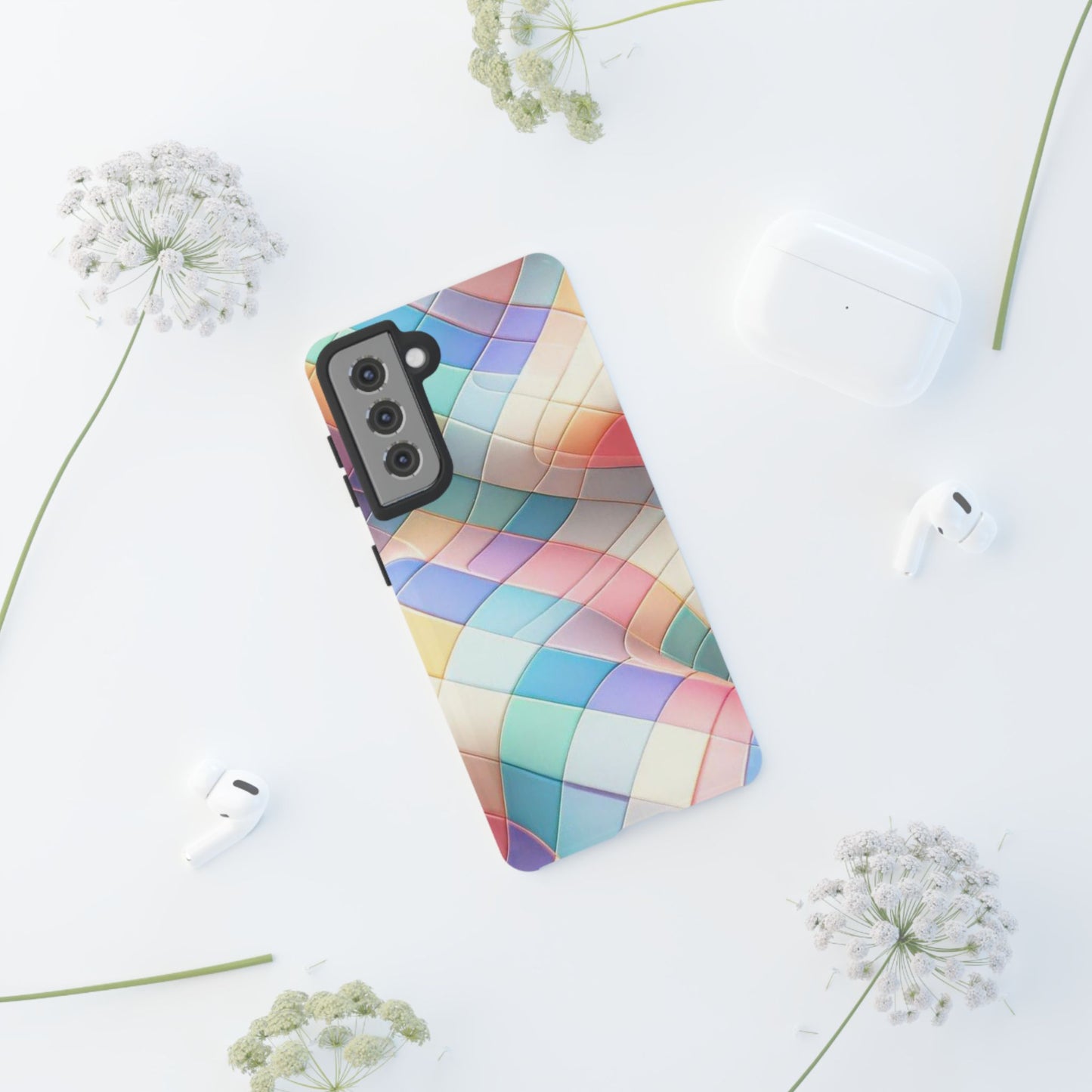 Pastel Prism Plaid iPhone Case