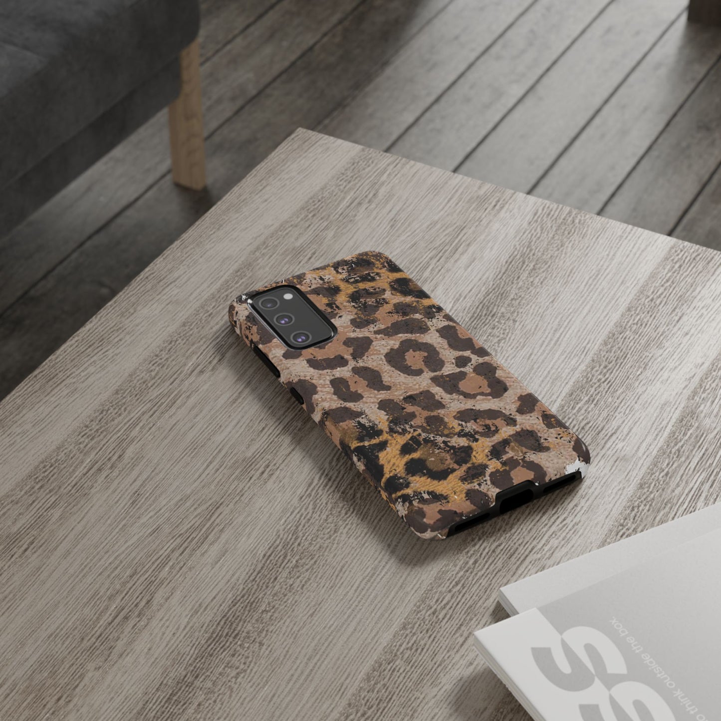 Vintage Distressed Leopard Print - Samsung Galaxy Series Case