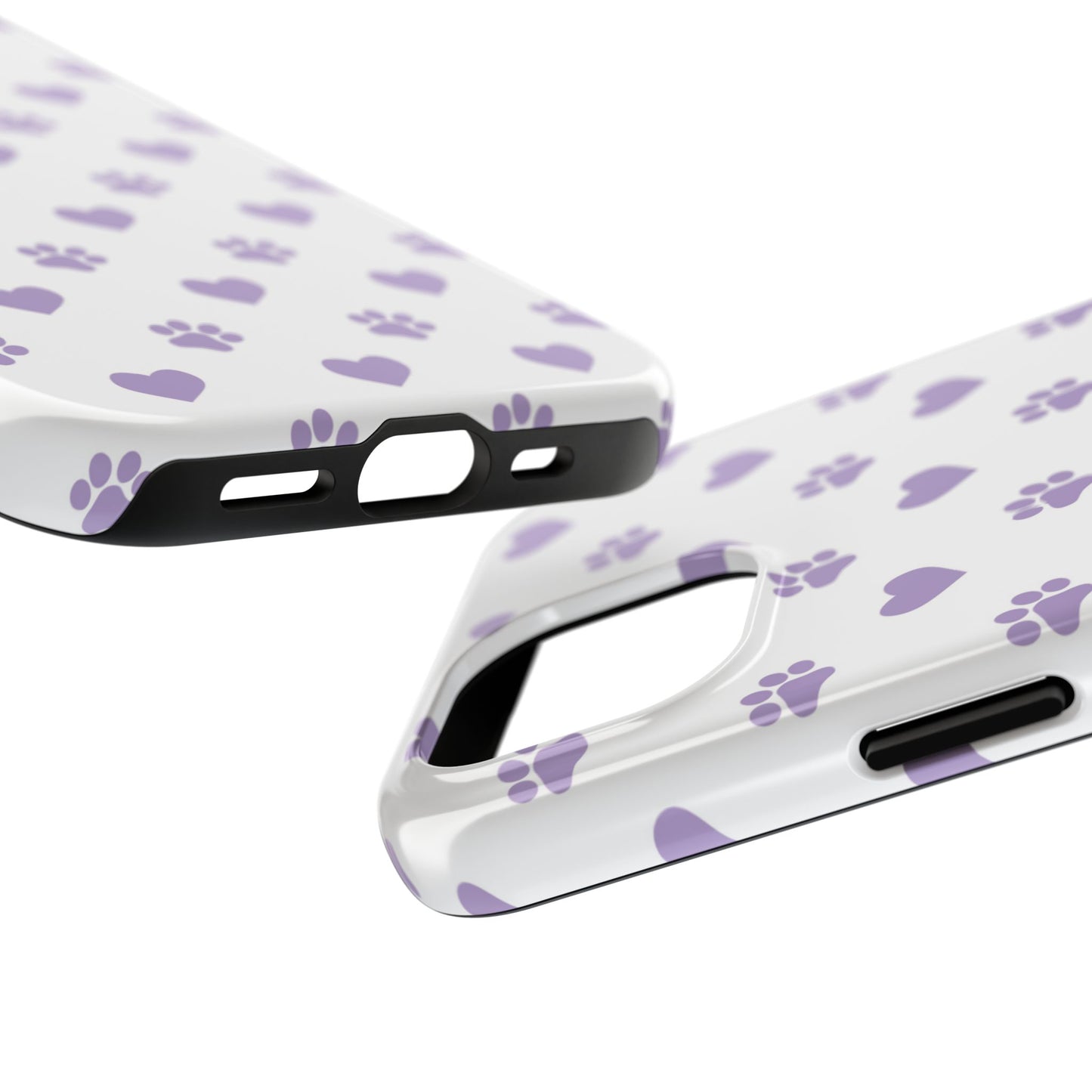 Paw Prints & Hearts – Cute and Durable iPhone Case for Animal Lovers