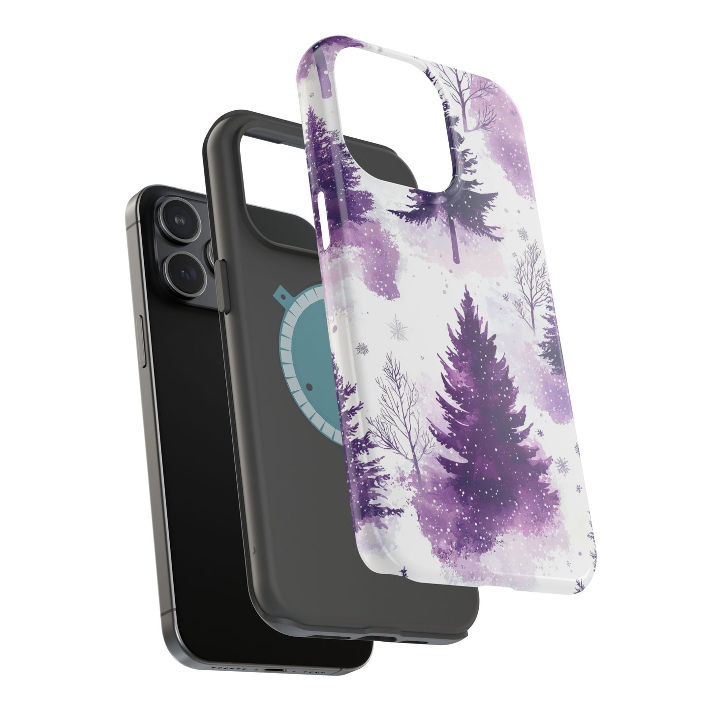 Purple Snowy Forest - MagSafe iPhone Series Case