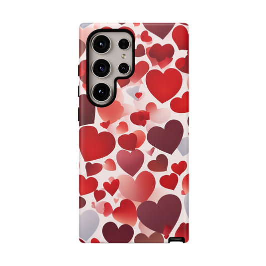 Samsung Galaxy Case: Romantic Red Heart Gradient Case