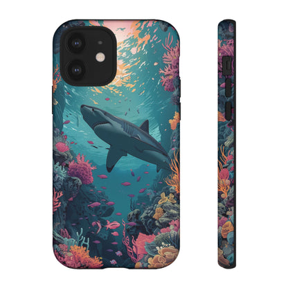 Ocean Shark Coral Reef iPhone Case