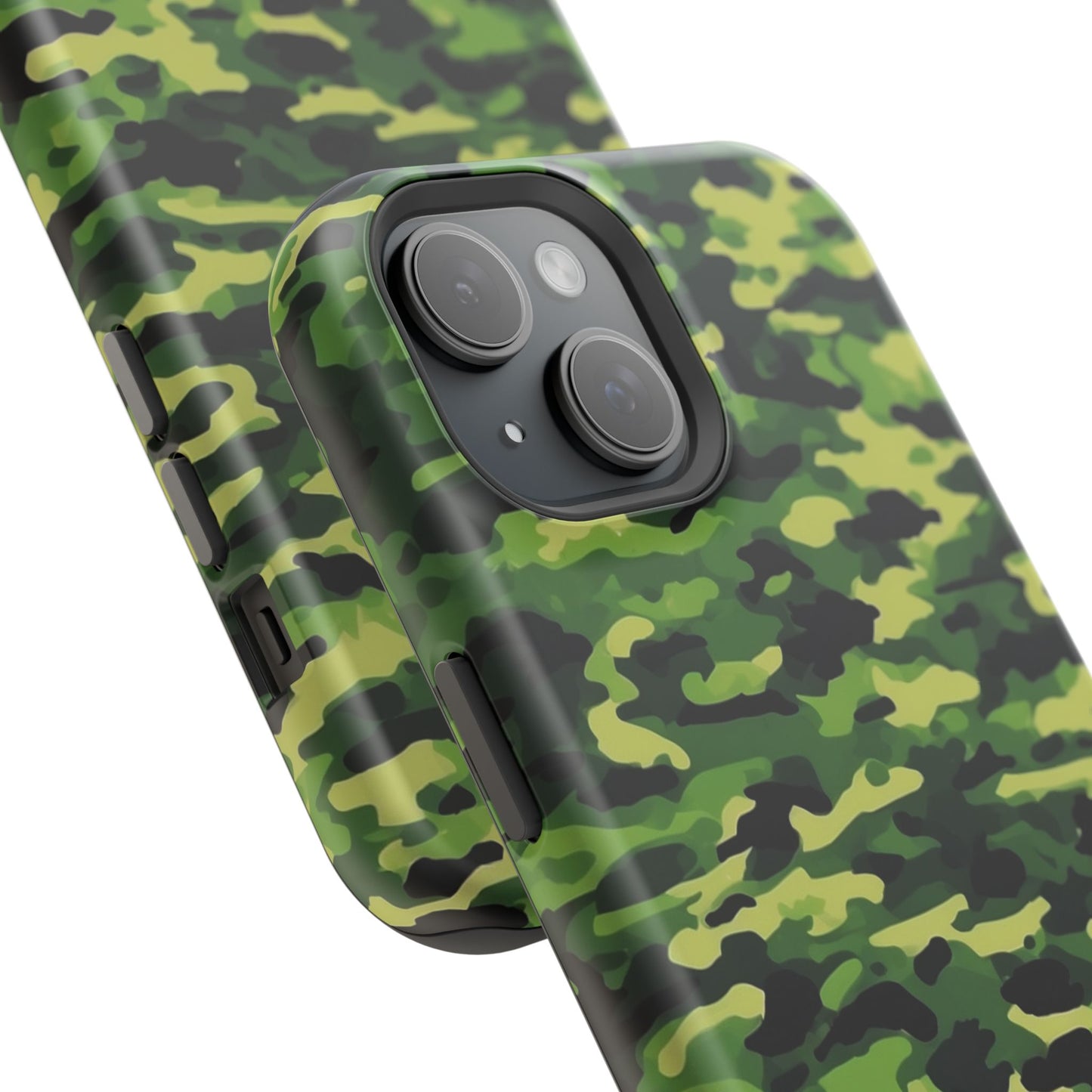 Green Woodland Camouflage – MagSafe iPhone Case, Slim and Shockproof