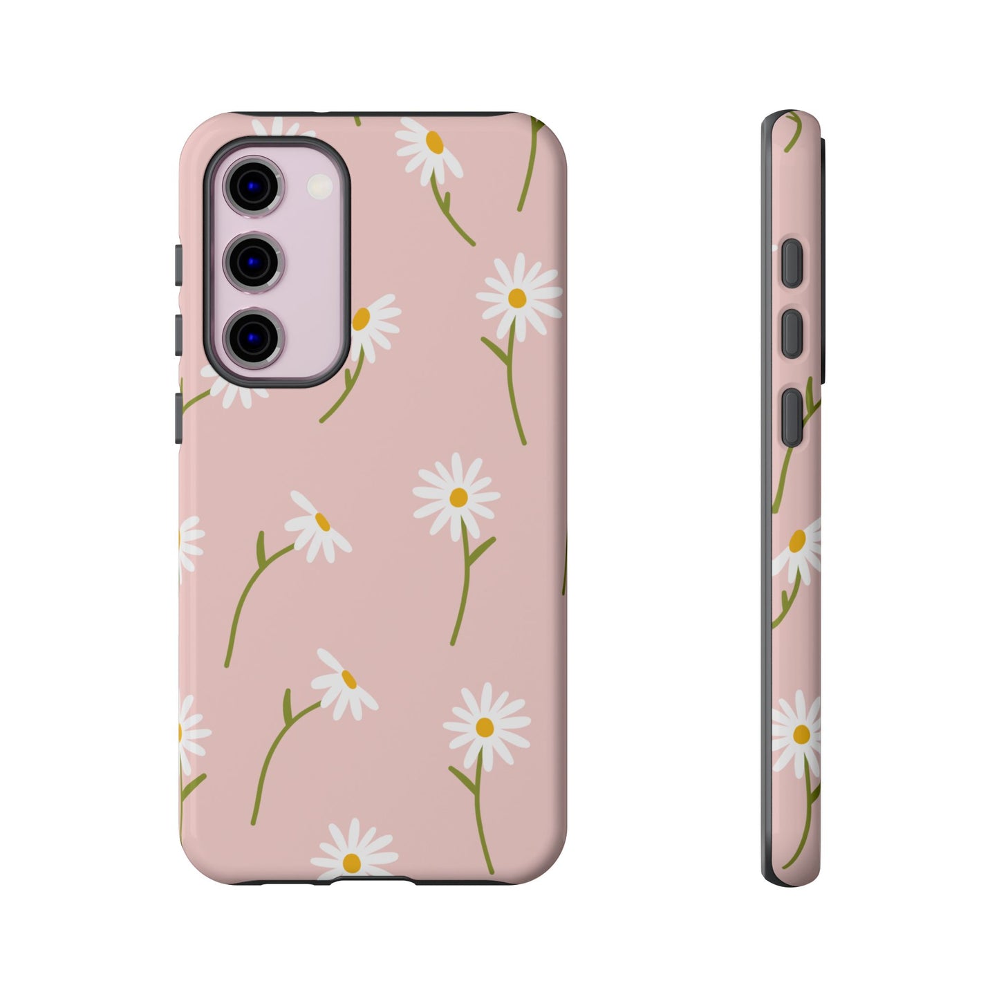 Daisy Delight Tough Samsung Galaxy Case – Cute Floral Design with Dual-Layer Protection