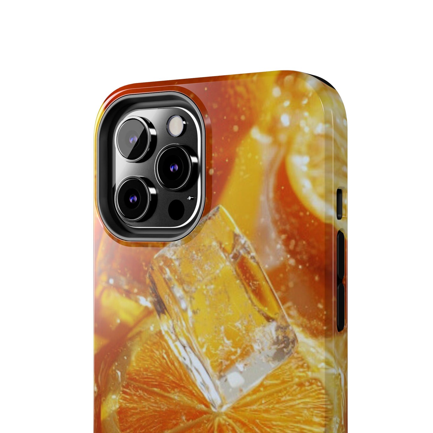 Citrus Orange Splash iPhone Case – Dual-Layer Tough Protection, Vibrant Summer Design