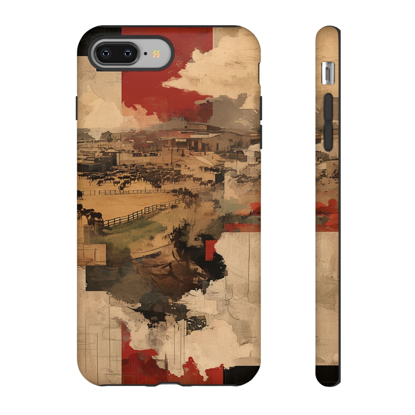 Vintage Abstract iPhone Case - Rustic Art Protective Cover