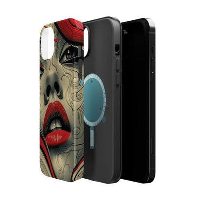 Bold Beauty Red Lips iPhone Case