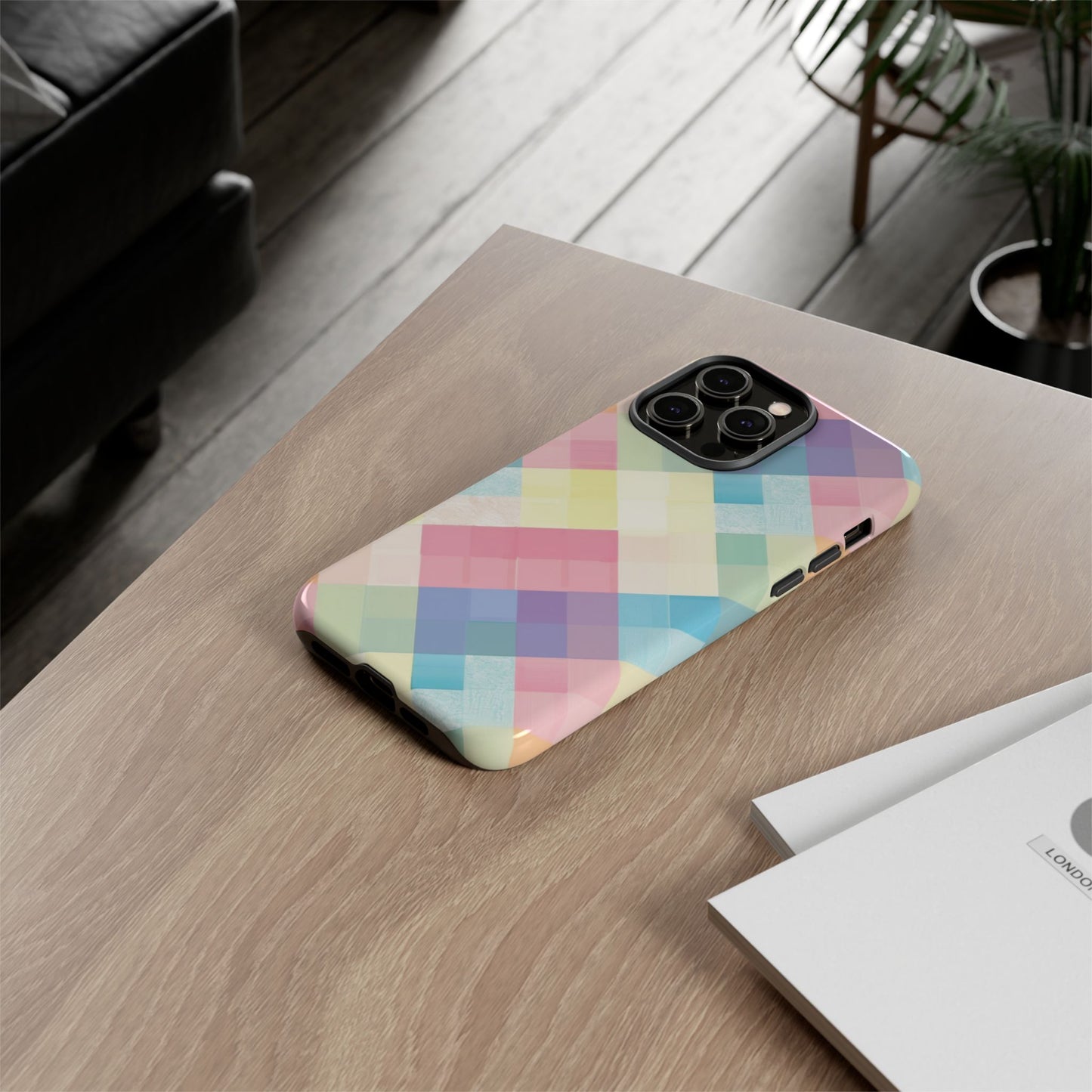 Spring Sonata Pastel Plaid Case