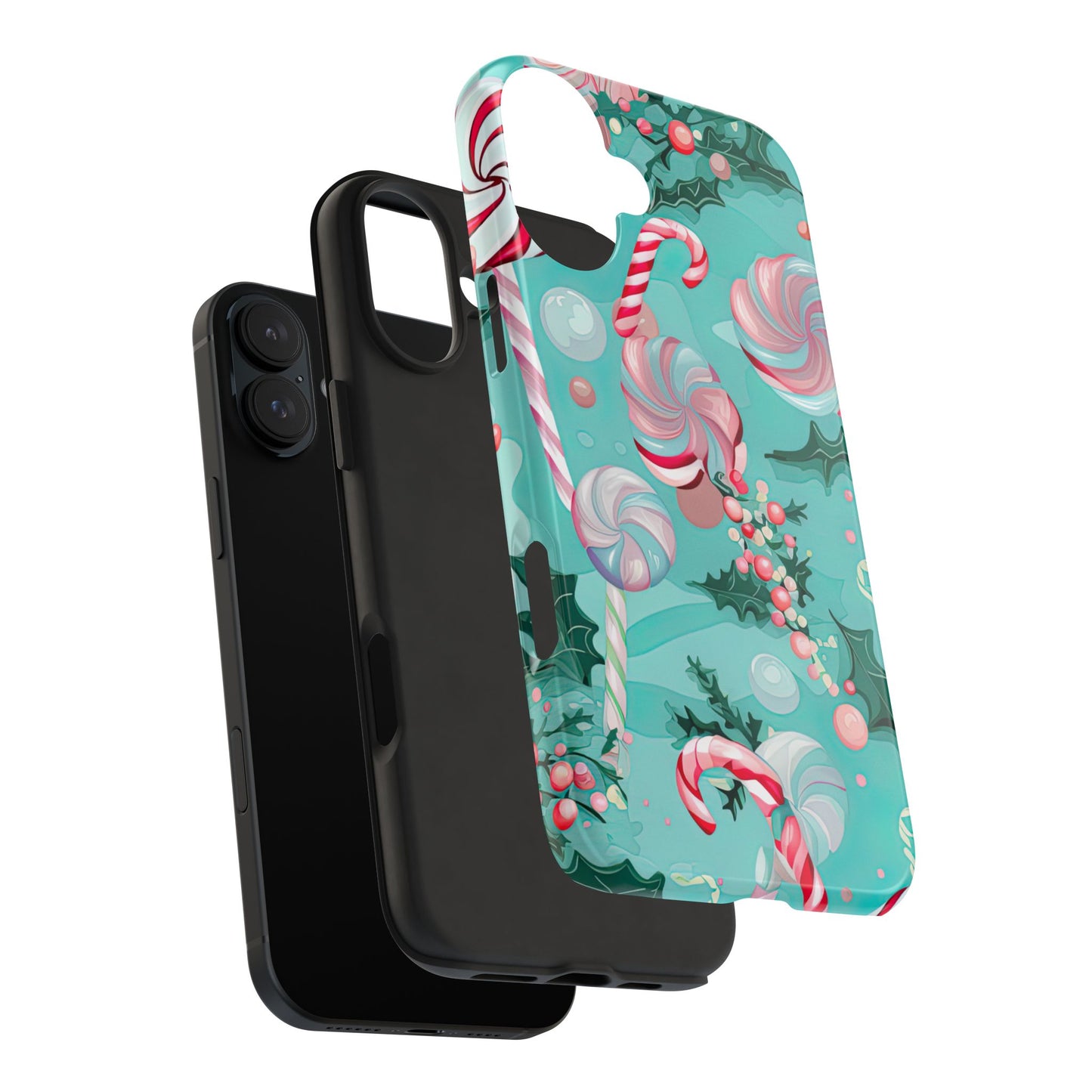 Candy Cane & Peppermint Holiday Delight – iPhone Series Case