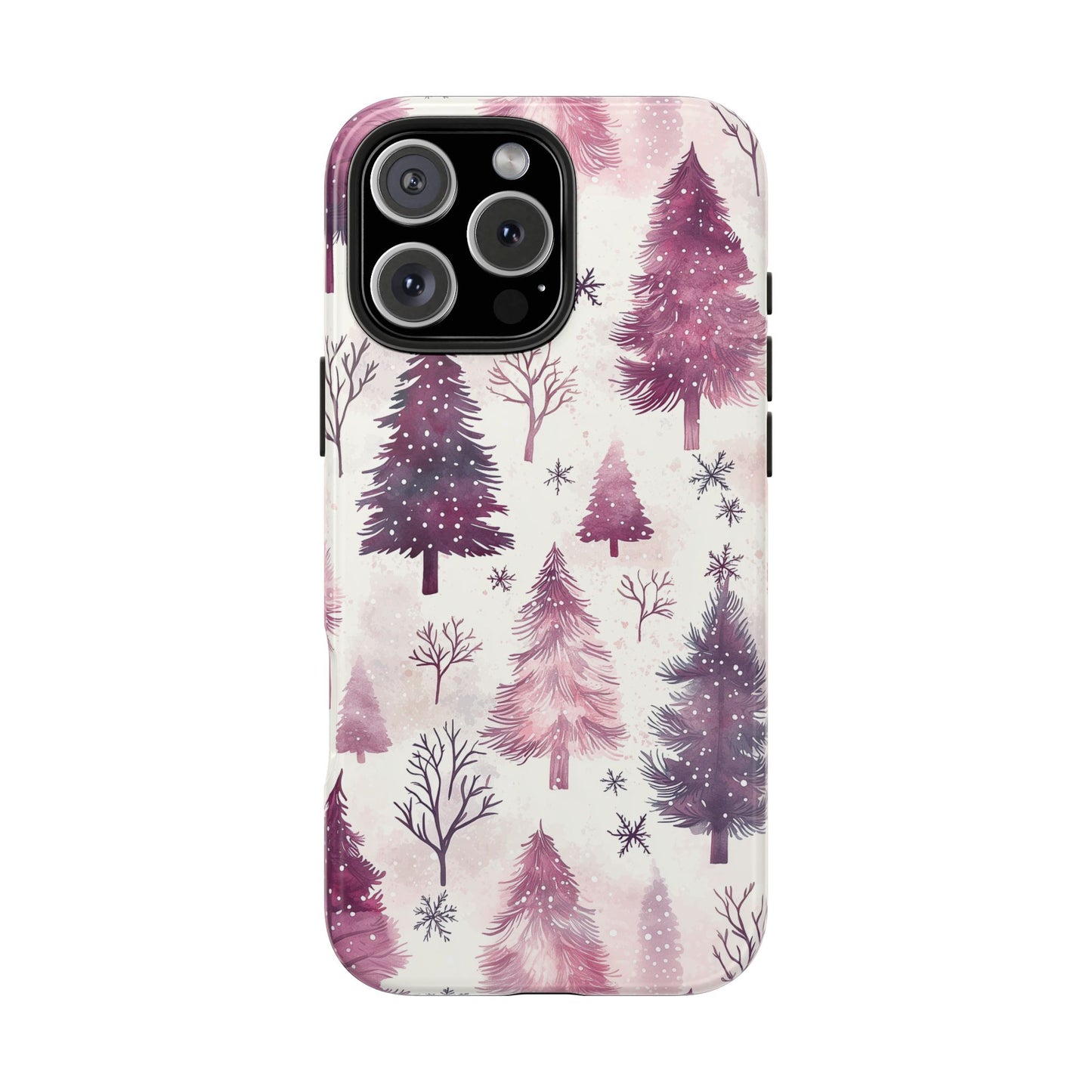 Winter Wonderland Purple Christmas Trees – iPhone Series Case