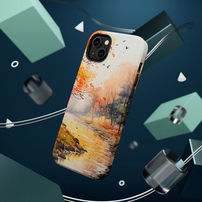 Autumn River Serenity – MagSafe iPhone Case