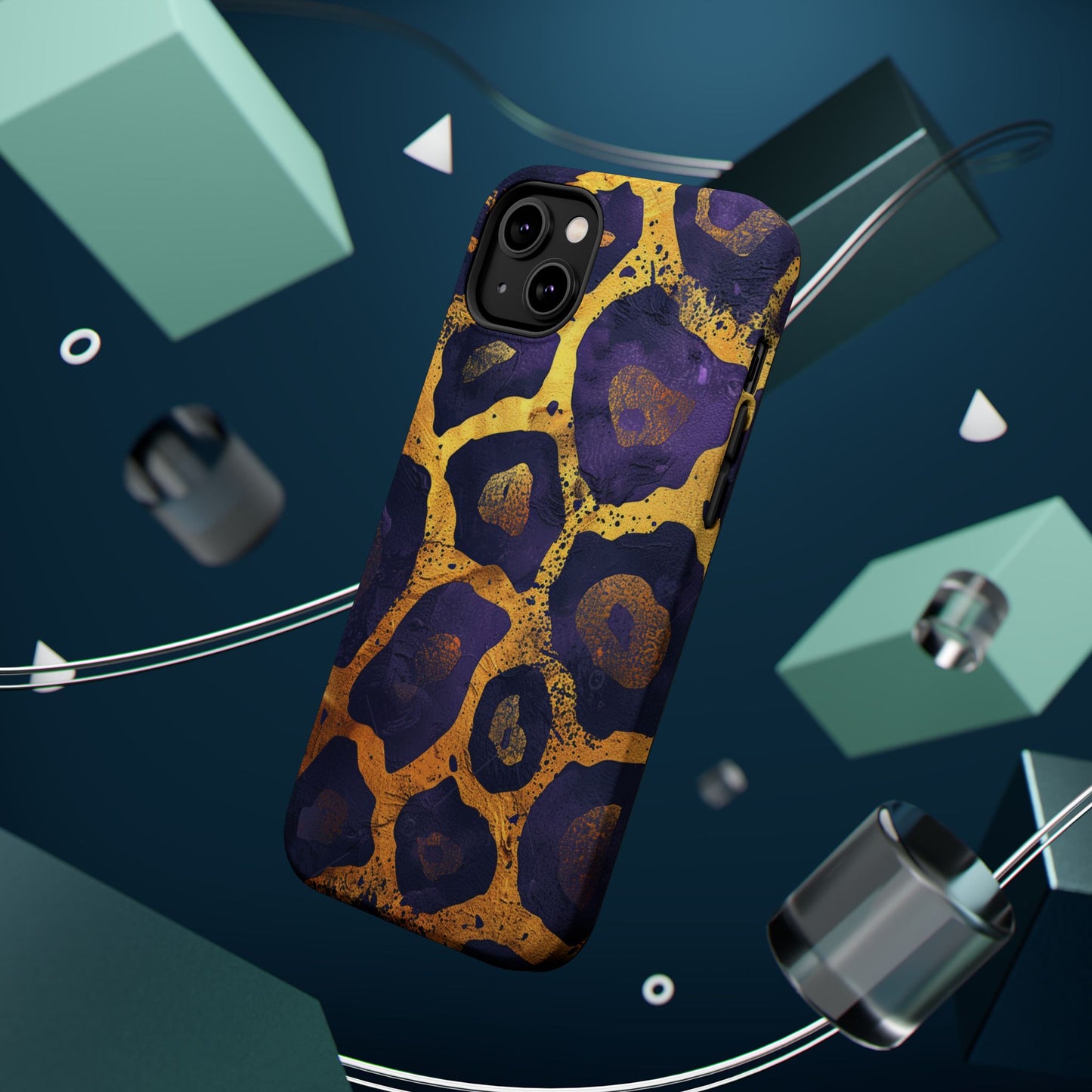 Regal Amethyst Leopard iPhone Case