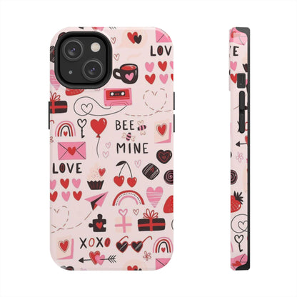 iPhone Case: Bee Mine Love Doodles